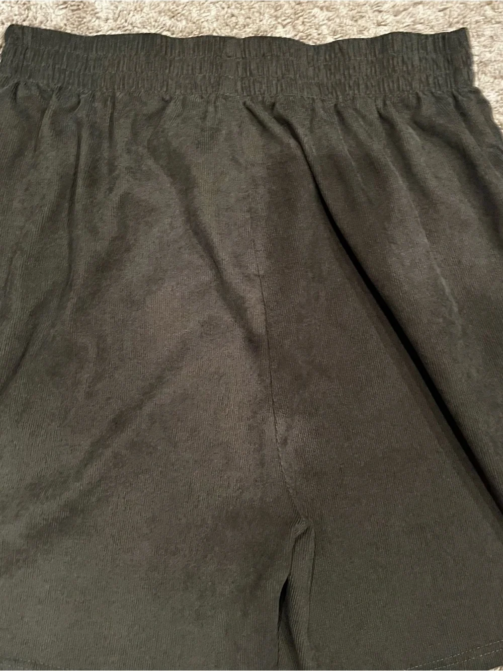 Men's Black Drawstring Casual Shorts